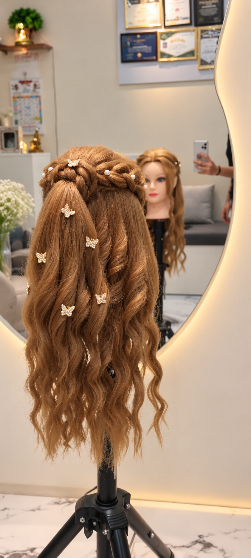 Detailed long hairstyling by Shital Gurav