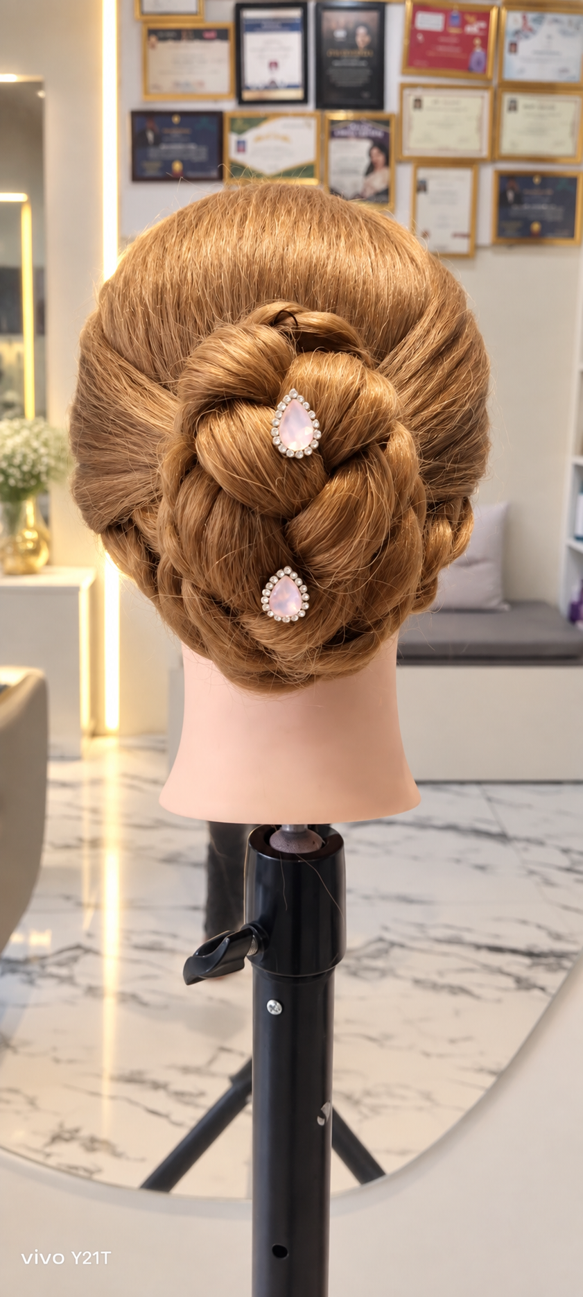 Elegant updo hairstyling by Shital Gurav